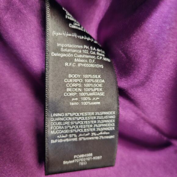 Bebe XS Floral Spaghetti Strap Mini Dress Short Colorful Zip Womens Silk - Picture 5 of 7